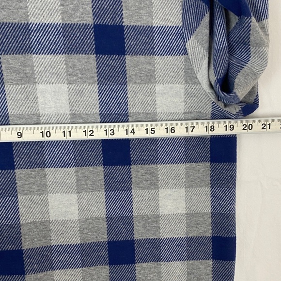 Northern Reflections Blue and Gray Block Top Three Quarter Sleeves - Picture 5 of 8